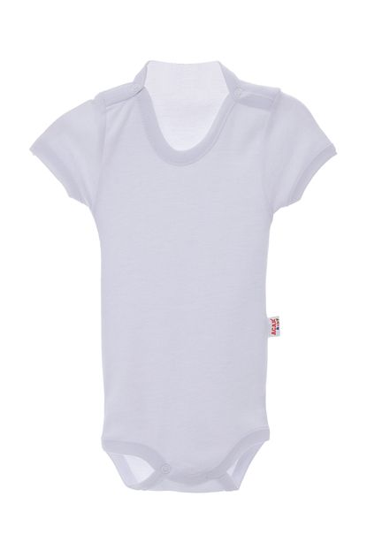 Acarkids Bebek Citcitli Body Yarim Kollu 3 9 Ay Zibin Duz Beyaz Trendyol