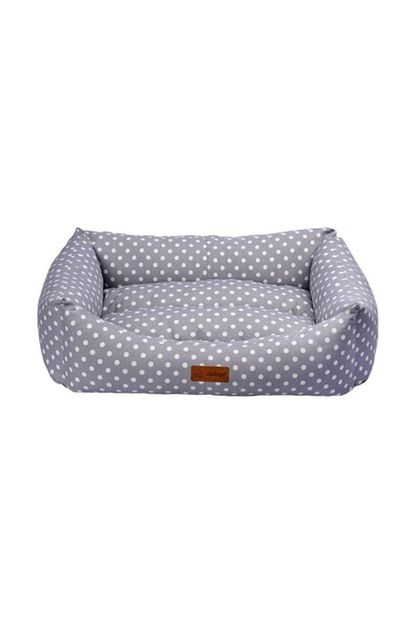 Dubex Makaron Gri Benekli Kedi Kopek Yatagi 62 44 22 Cm Trendyol