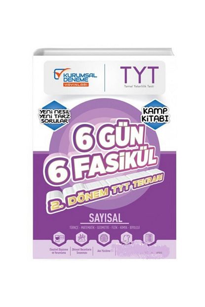 Kurumsal Deneme Yayinlari Tyt Sayisal 2 Donem Genel Tekrar Kamp Trendyol
