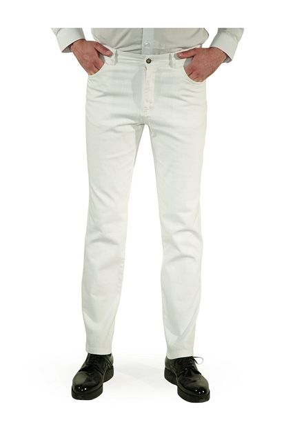 Igs Beyaz Slim Fit Pantolon Trendyol
