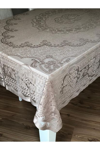 Enesceyiz Orme Pano Desenli Masa Ortusu 160x220 Kahverengi Trendyol