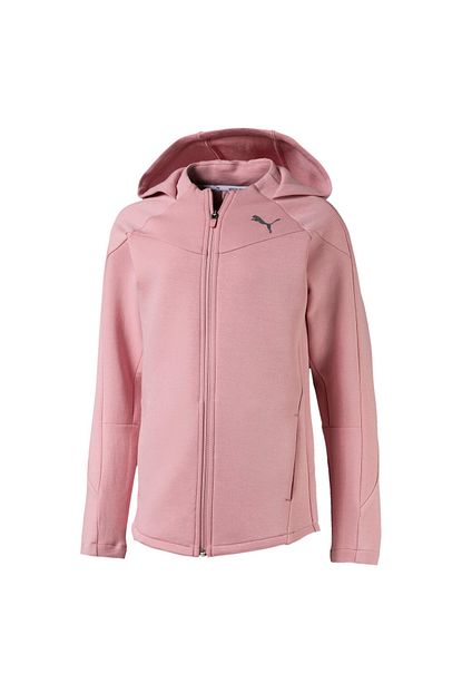 Puma Kids Evostripe Kapusonlu Kiz Cocuk Ceket Trendyol