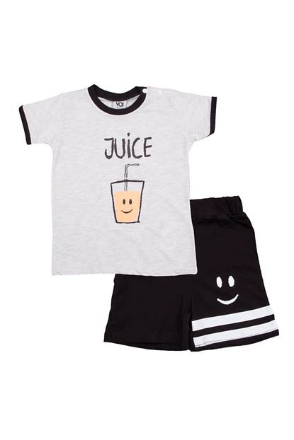 Cillim Juice Gri Yazlik Sortlu Bebek Takim Trendyol