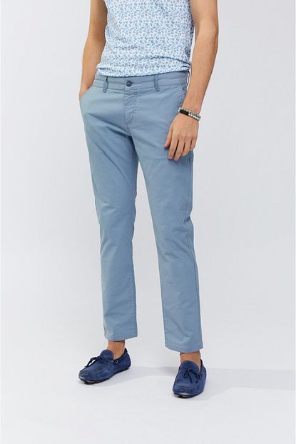 Avva Erkek Acik Mavi Yandan Cepli Armurlu Slim Fit Pantolon A91s3083 Trendyol