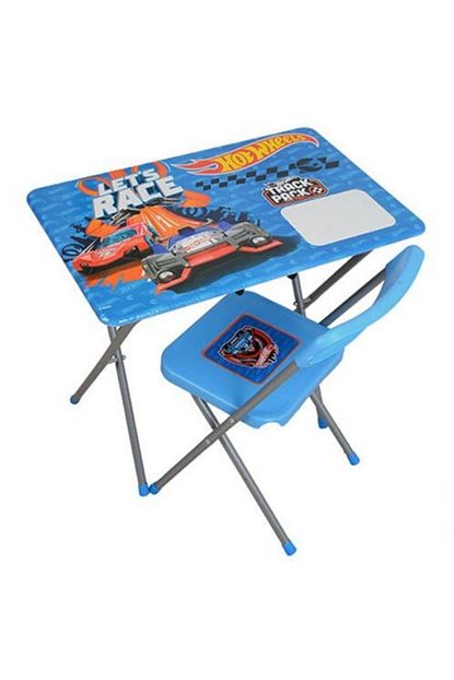 Nubutik S Erkek Cocuk Mavi Katlanabilir Calisma Masasi Ve Sandalye Takimi Lisansli Hot Wheels Fiyati Yorumlari Trendyol