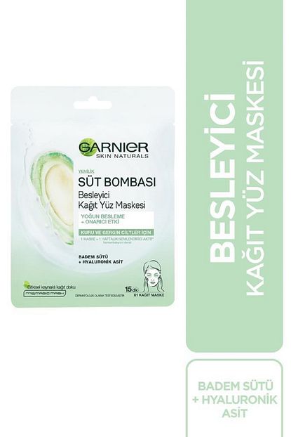 Garnier Sut Bombasi Badem Sutu Kagit Maske Fiyati Yorumlari Trendyol