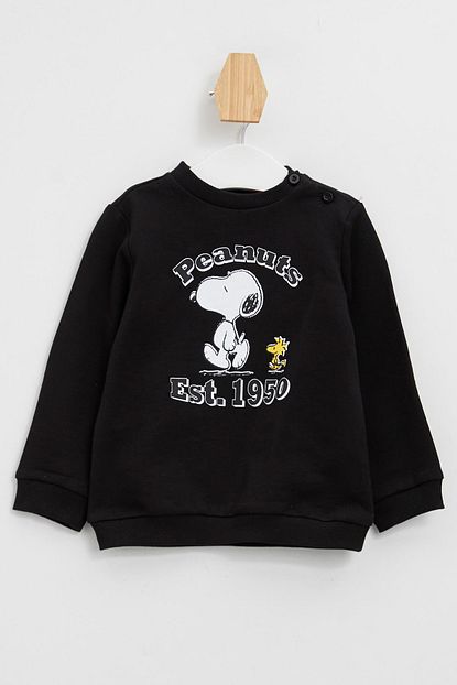 Defacto Erkek Bebek Snoopy Lisansli Sweatshirt Trendyol