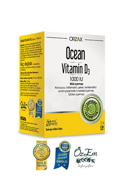 Ocean Vitamin D3 1000 Iu 20 Ml Trendyol