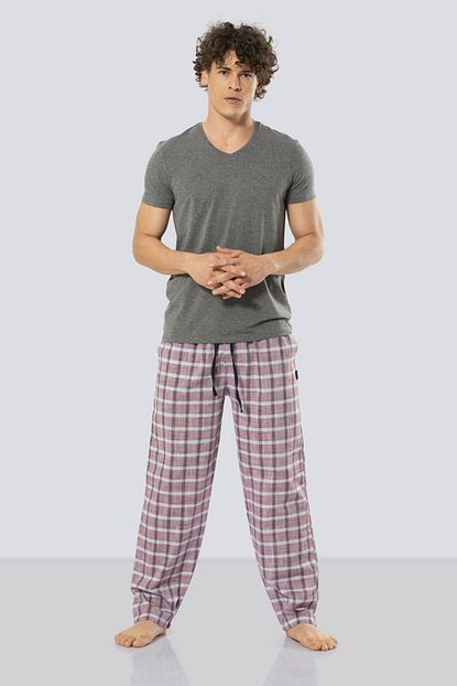 Cacharel Erkek Kisa Kollu Poplin Pijama Takimi Trendyol
