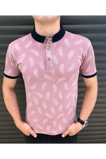 John Pierre Erkek Pembe Polo Yaka Tisort Trendyol