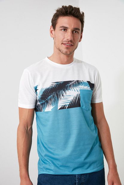 Trendyol Man Beyaz Erkek Baskili T Shirt Tmnss20ts1133 Trendyol