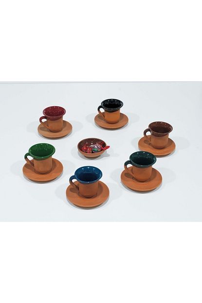 https www trendyol com pinarstore kapadokya comlek fincan takimi mini lokumluk hediyeli toprak fincan takimi p 45530164