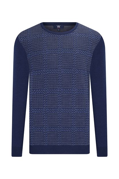 W Collection Erkek Lacivert Triko Trendyol