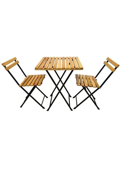 Yelken Balkon Bahce 3 Lu Katlanabilir Bistro Set 2 Sandalye 1 Bahce Masasi Bist2020 Trendyol