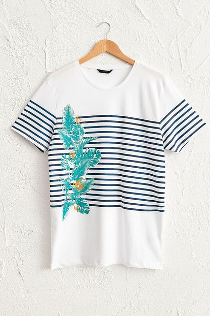 Lc Waikiki Erkek Beyaz Tisort 0sh297z8 Trendyol