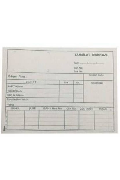trendbizim 6 adet tahsilat makbuzu 50