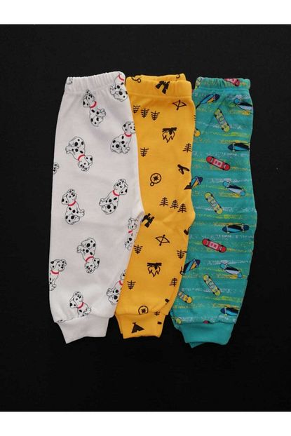 Babyibo 3 Adet 100 Pamuk Bebek Tek Alt Seti Bebek Pijama Bebek Alt Giyim Bebek Giyim Trendyol