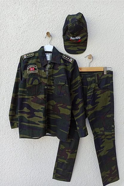Necix Unisex Cocuk Komando Askeri Kamuflaj Takim Trendyol