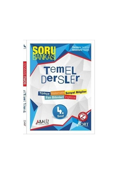 Analiz Yayinlari 4 Sinif Tum Dersler Soru Bankasi Trendyol