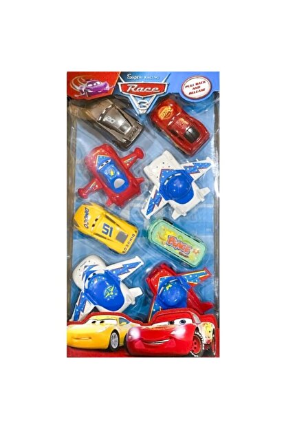 Cango Cars Simsek Mc Mcqueen 8 Li Oyuncak Araba Seti Surtmeli Cek Birak Oyuncak Araba Trendyol