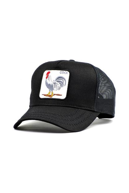 Hizliticaret Unisex Siyah Horoz Hayvan Desenli Sapka Trendyol