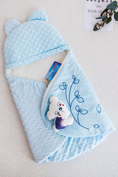 Babymod Erkek Bebek Mavi Koala Figurlu Nohut Kundak Trendyol