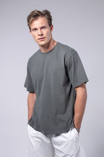 Iamnotbasic Erkek Fume Oversize Tisort Trendyol