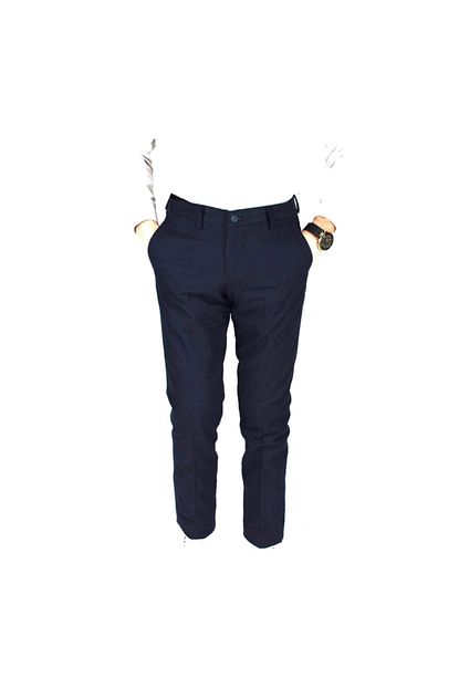 Ragusa Erkek Lacivert Kislik Keten Pantolon 42 3298 Trendyol