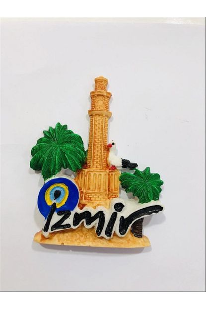 Kardesler Boncuk Hediyelik Esya Izmir Saat Kulesi Miknatisli Buz Dolabi Susu Magnet Trendyol