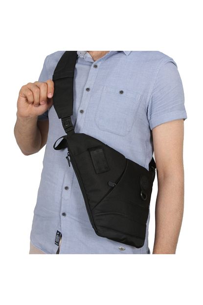 Hakkan Canta Erkek Siyah Capraz Askili Gogus Ve Sirt Cantasi Body Bag Canta Gk11 Trendyol
