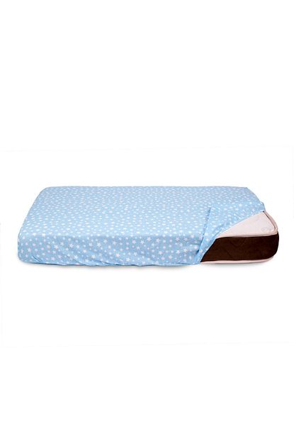 Sluupy Lastikli Fitted Tek Kisilik Mavi Yatak Carsafi 120x200 Trendyol
