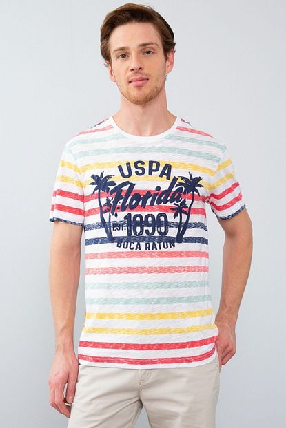 U S Polo Assn Erkek Sari U S Polo Regular Tisort Trendyol