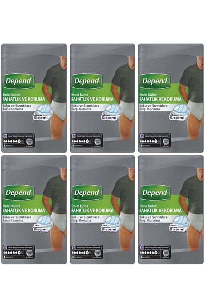 Depend Erkek Emici Kulot Buyuk Boy 48 58 Beden 48 Adet Trendyol