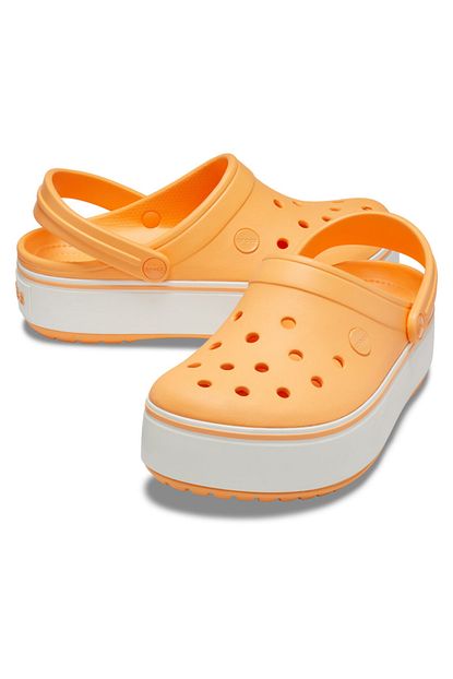 Crocs Kadin Kavun Beyaz Crocband Platform Clog Terlik Trendyol