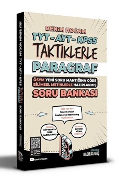 Benim Hocam Yayinlari 2021 Tyt Ayt Kpss Taktiklerle Paragraf Soru Bankasi Trendyol