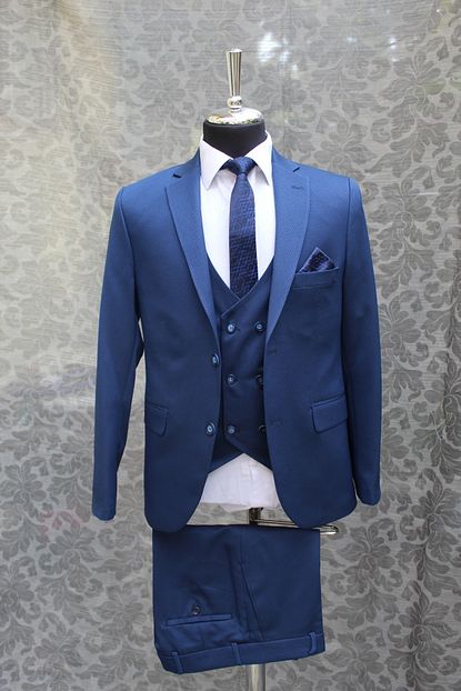 Altinyildiz Classics Erkek Lacivert Mavi Ekstra Slim Fit Yelekli Nano Takim Elbise 4a3119200001 Trendyol