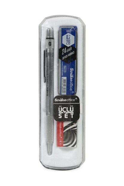 versatil kalem graph x 0 7 saten gri 3 lu set