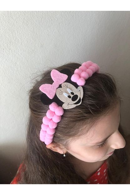 Stil Tasarim Toka Minnie Mouse Ponponlu Tac Trendyol