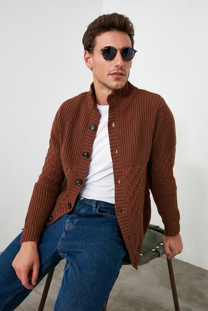 Trendyol Man Tarcin Erkek Hirka Tmnaw21hi0207 Trendyol