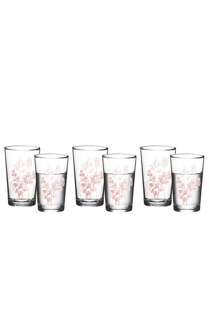 English Home Roses Cam 6 Li Kahve Yani Su Bardagi 100 Ml Pembe Trendyol