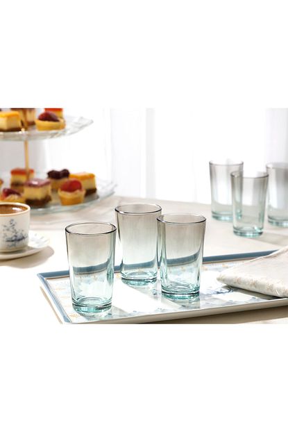 English Home Degetto Cam 6 Li Kahve Yani Su Bardagi 100 Ml Yesil Kahve Trendyol