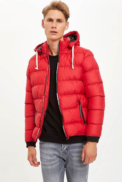 Defacto Erkek Kirmizi Fermuarli Sisme Mont R0421az20wn Trendyol