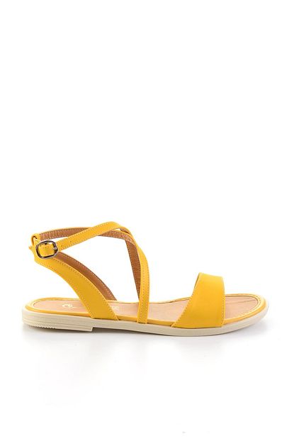 Bambi Sari Kadin Sandalet H06520711 Trendyol