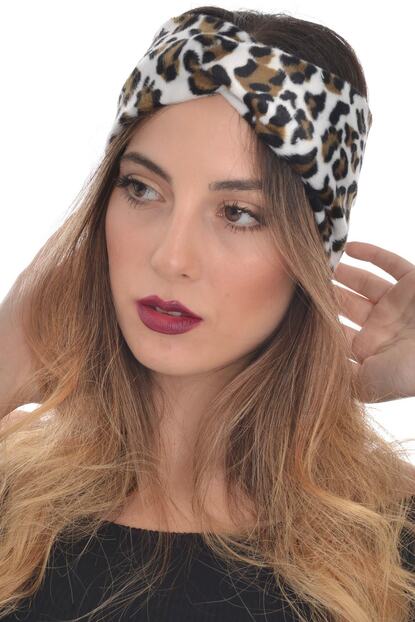 Hahai Accessories Hahai Kadin Buzgulu Leopar Desenli Sac Bandi Fiyati Yorumlari Trendyol