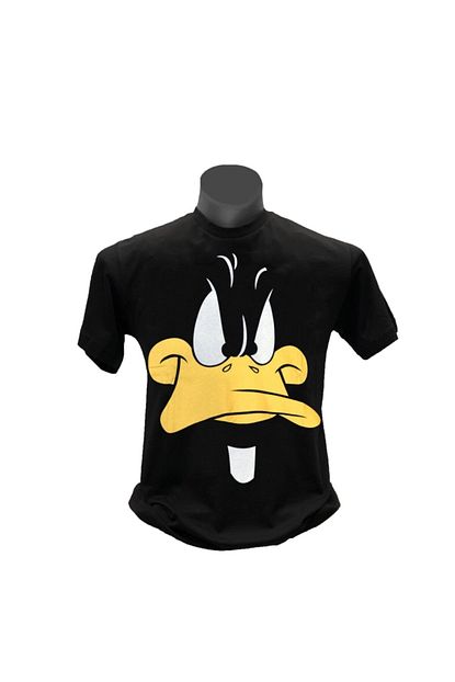 Tshirtium Erkek Siyah Daffy Duck Baskili T Shirt Trendyol