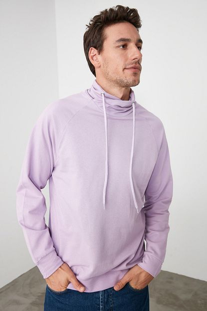 Trendyol Man Lila Erkek Sweatshirt Tmnaw21sw0302 Trendyol