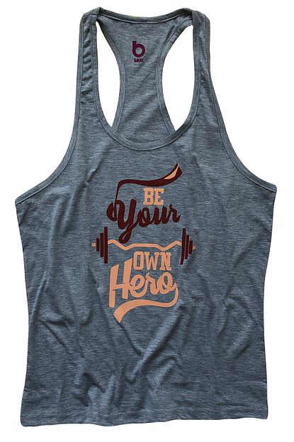 Bluu Unisex Fitness Gym Tank Top Sporcu Atleti Ownhere Gri Trendyol