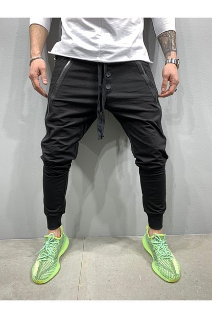 2y Premium Erkek Siyah Spor Ve Sik Pantolon Trendyol