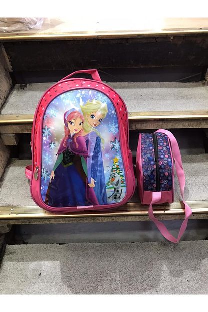 Nubutik S Kiz Cocuk Karlar Ulkesi Prensesi Frozen Desenli Okul Sirt Cantasi Takimi Trendyol
