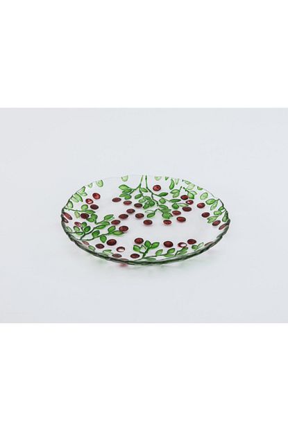 English Home Kirmizi Yesil Berry Cam Pasta Tabagi 20x8x3 Cm Trendyol